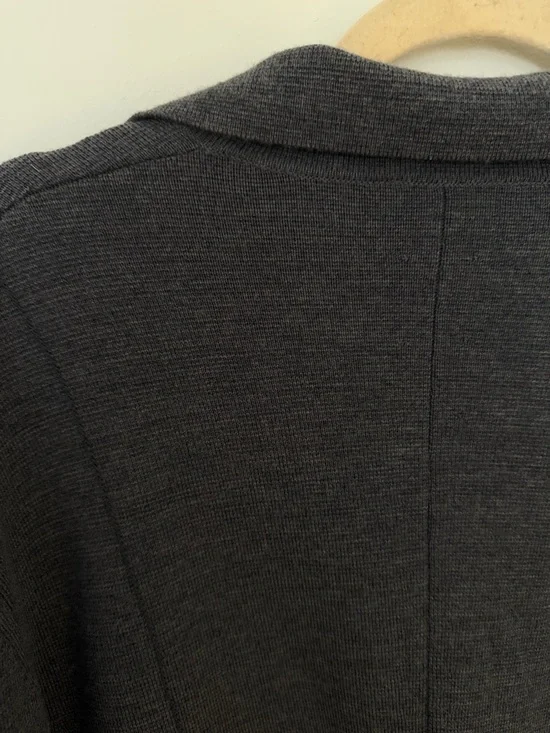 COS Gray Button Front Long Sleeve Top - Picture 4 of 4